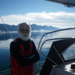 Dilip in Greenland with Sir Robin Knox-Johnston for India's first solo circumnavigator Dilip Donde